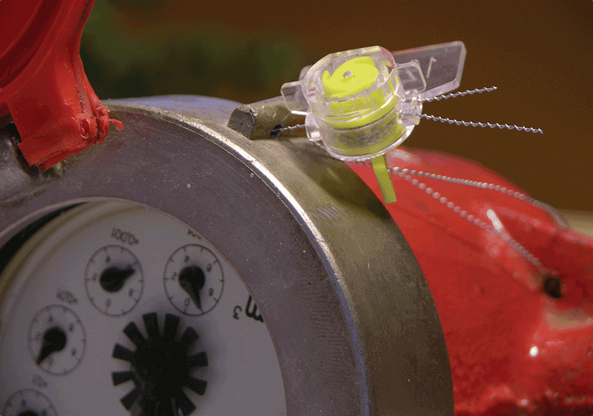 Пластиковые пломбы, применяемые с проволокой